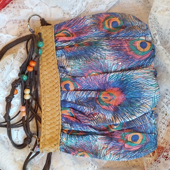 Peacock Feather Purse - Picture 2 of 6